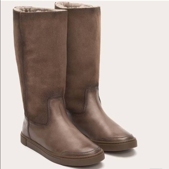frye gemma shearling boots